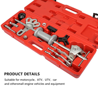 Slide Hammer Dent Puller Tool Kit Wrench Adapter Axle Bearing Hub Auto Set