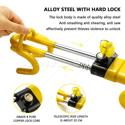 Twin Hooks Steering Wheel Lock