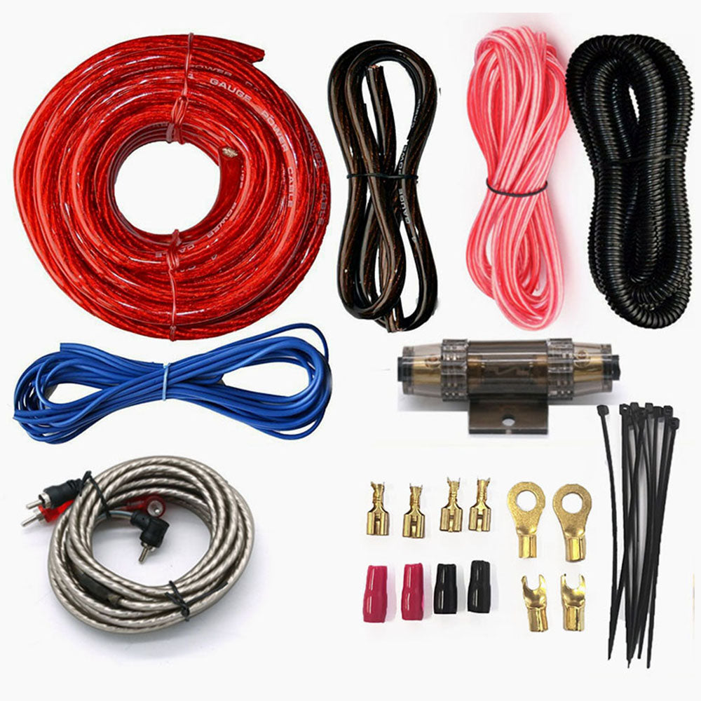 4 GAUGE AMPLIFIER INSTALL KIT COMPLETE AMP WIRING CABLES