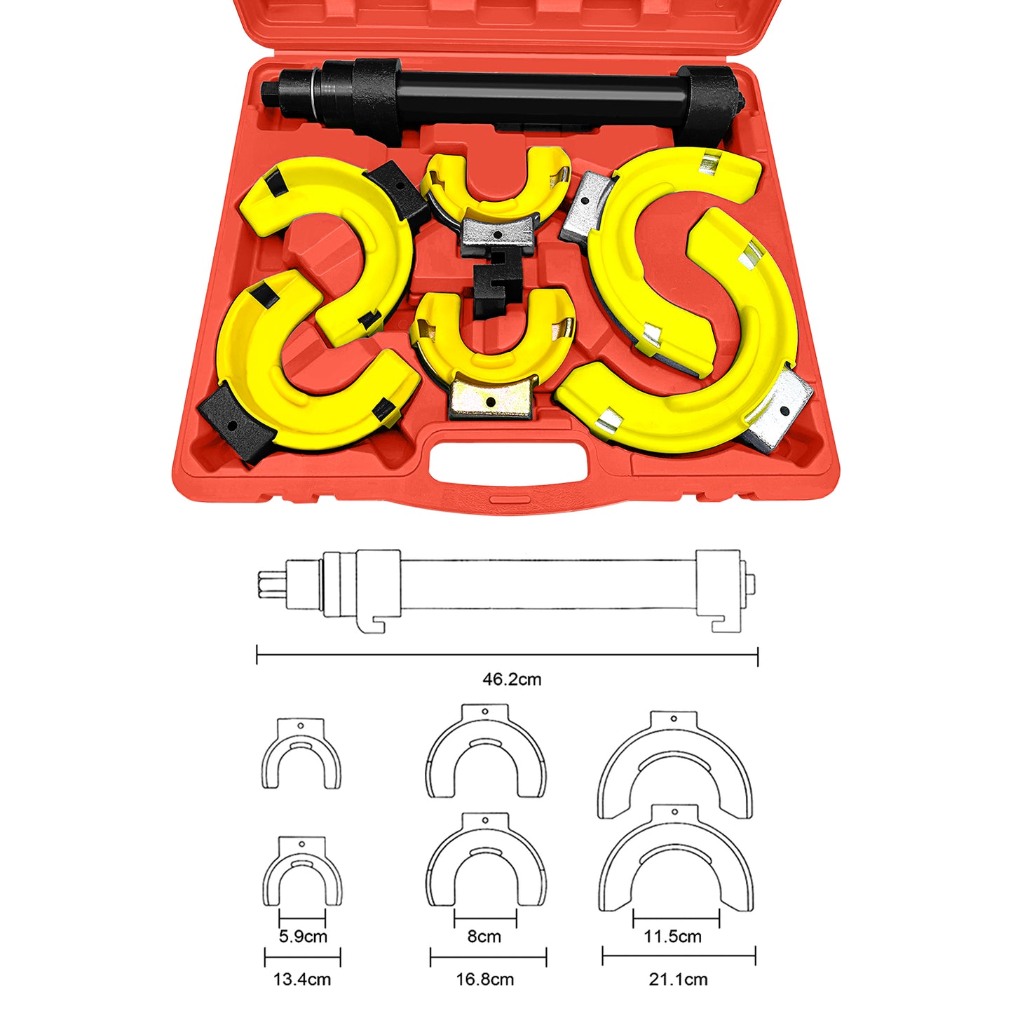 Coil Spring Compressor Set Suspension Spring Compress（Red Box）