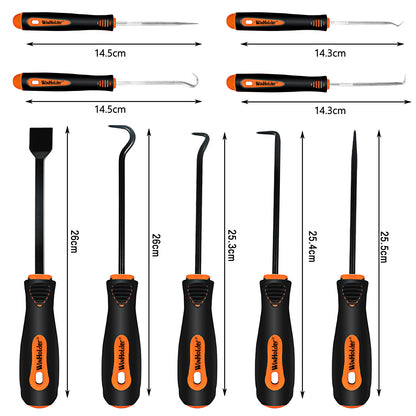 Scraper Hook And Pick Tool Set O Ring Seal Gasket Removal Set & Mini Hook & Pick
