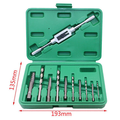 11pc/Set Damaged Broken Screw Extractor Drill Bit Bolt
