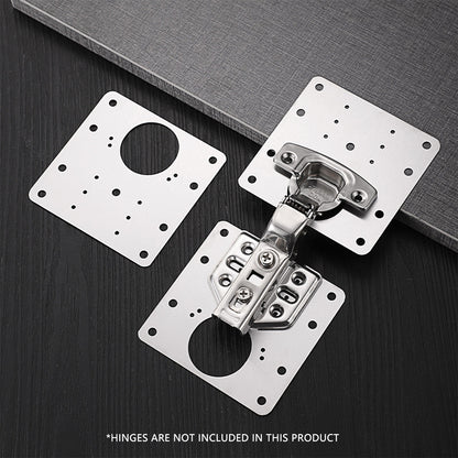 Kitchen Cupboard Door Hinge Repair Kit Plate and Fixing Screws Cabinet Hinges