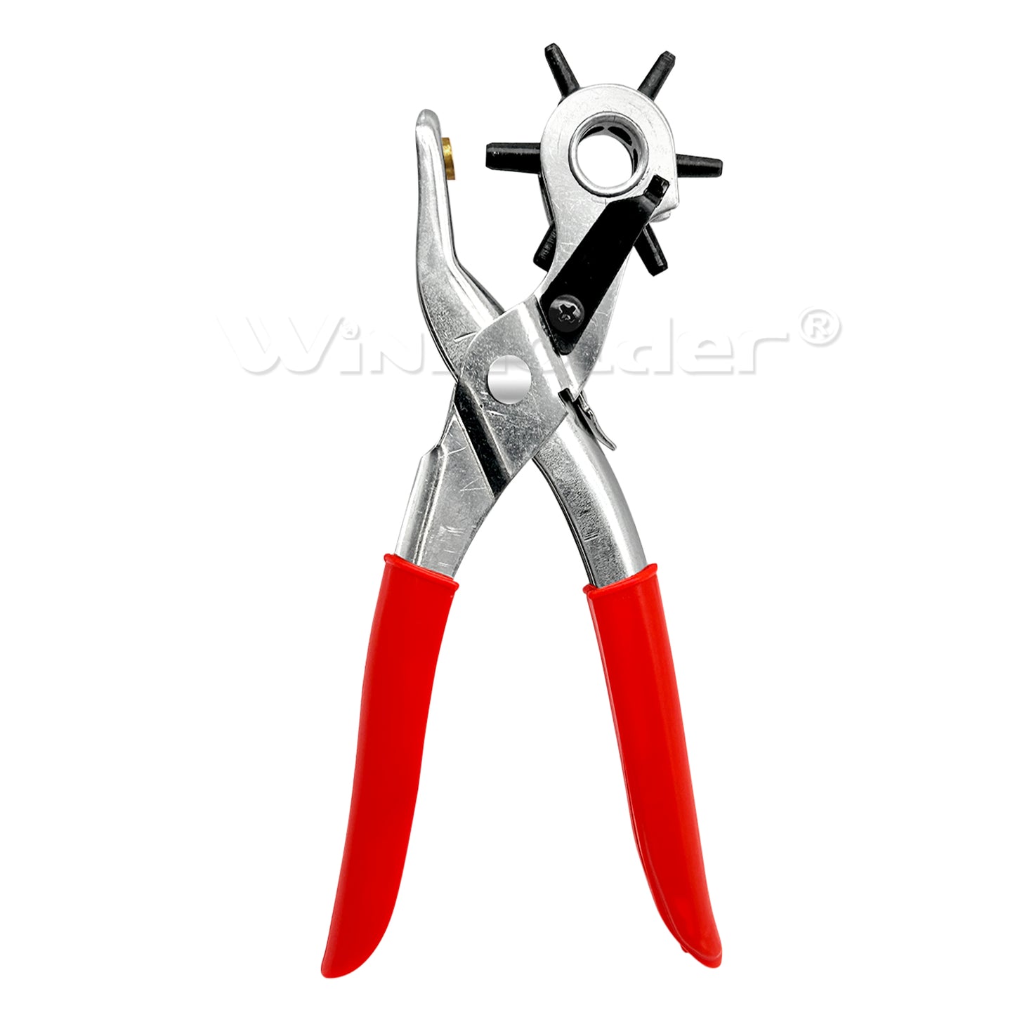 6 Sizes Revolving Belt Hole Punch Rivet Plier DIY 6 Hole Eyelet Leather Punch
