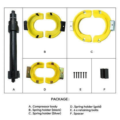 Coil Spring Compressor Set Suspension Spring Compress（Red Box）
