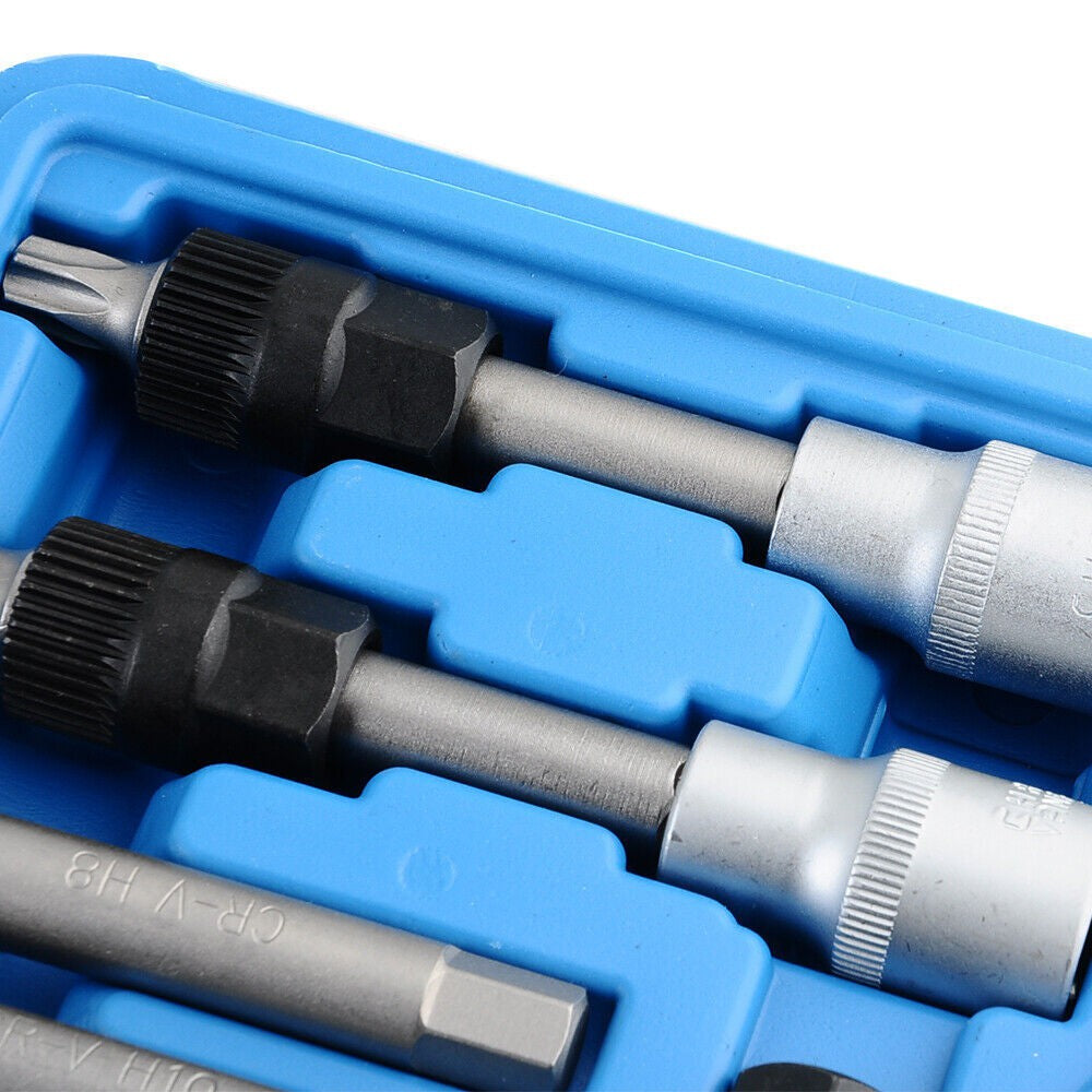 13 Pcs Alternator Free Wheel Pulley Removal Set Car Garage Tool