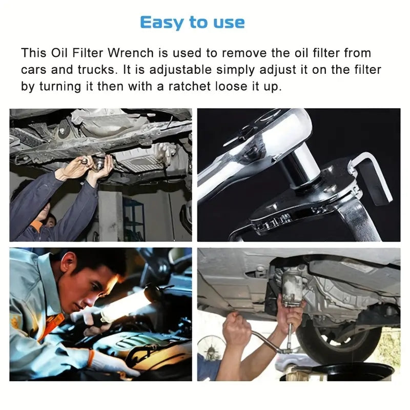 Oil Filter Wrench Set 2 Way 3 Leg Oil & Fuel Filter Wrench/Removal Tools