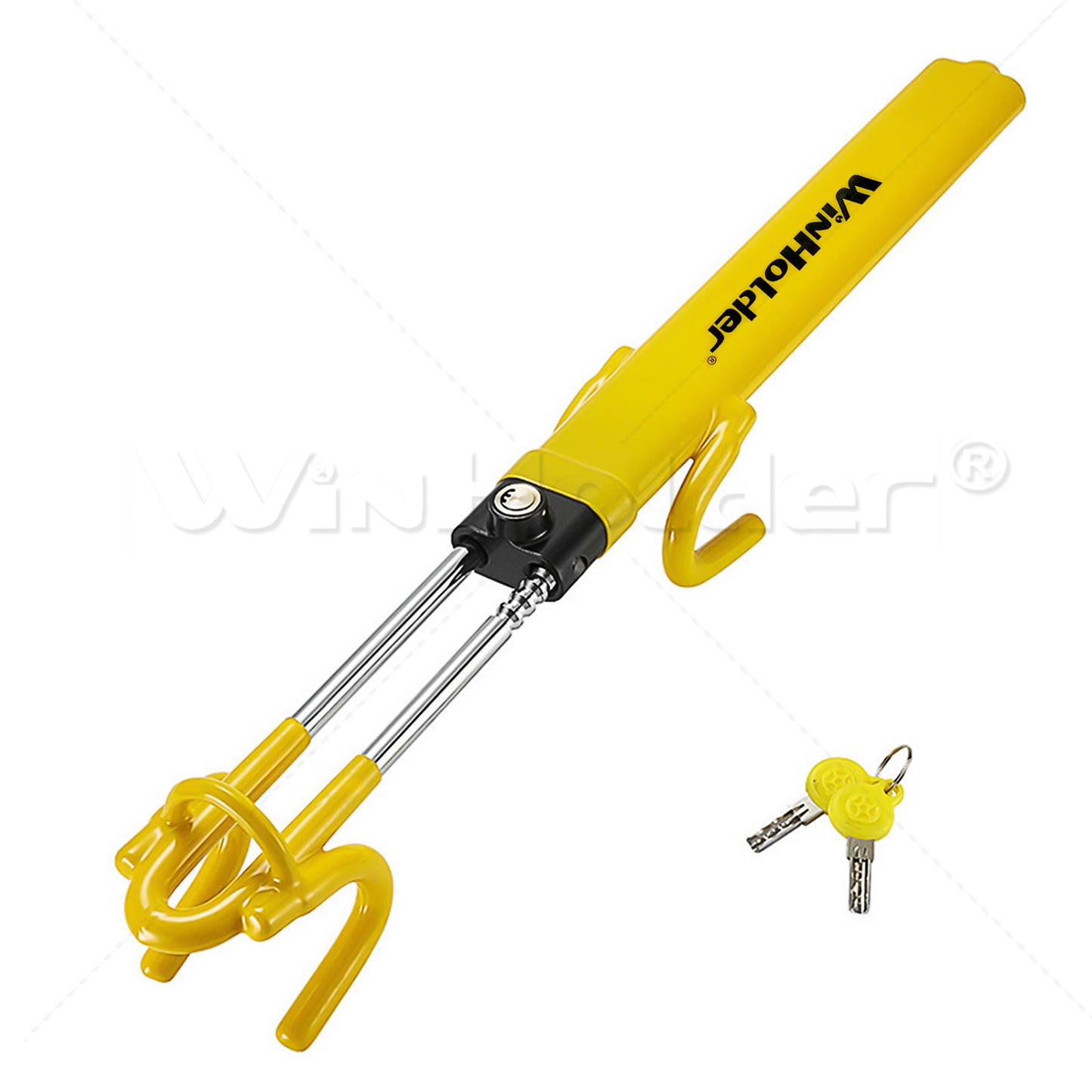 Twin Hooks Steering Wheel Lock