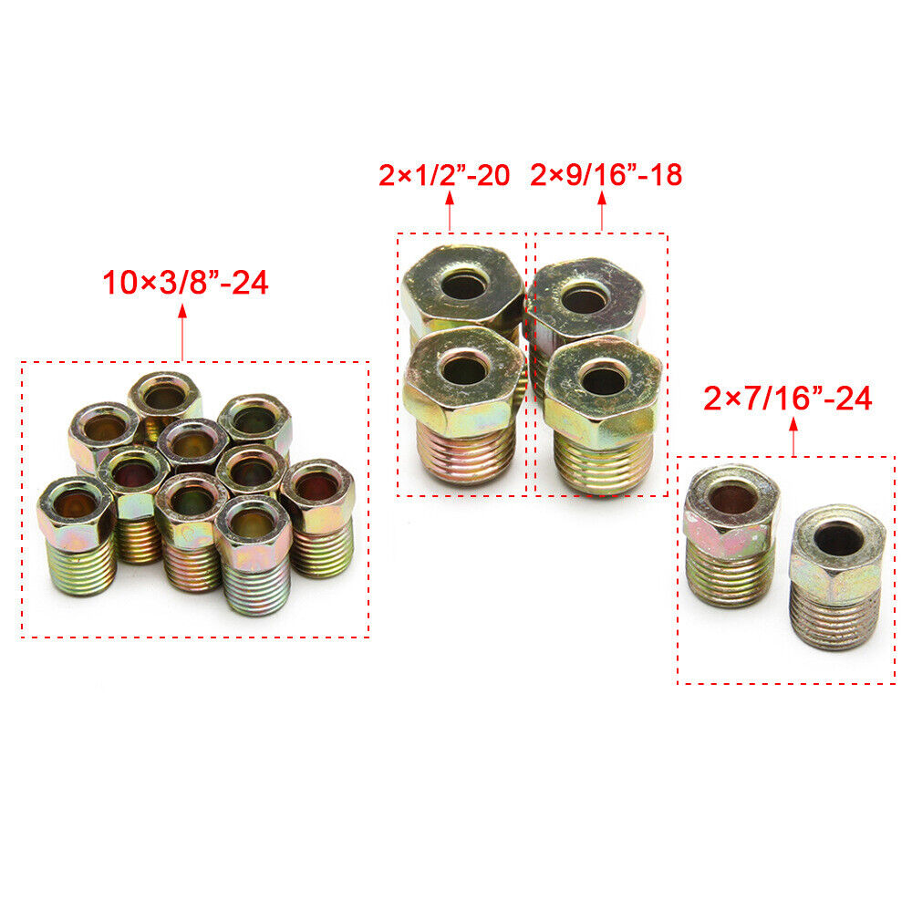25ft Galvanized Copper Brake Pipe Hose Line Tube Roll 3/16'' Fittings Tubing Kit
