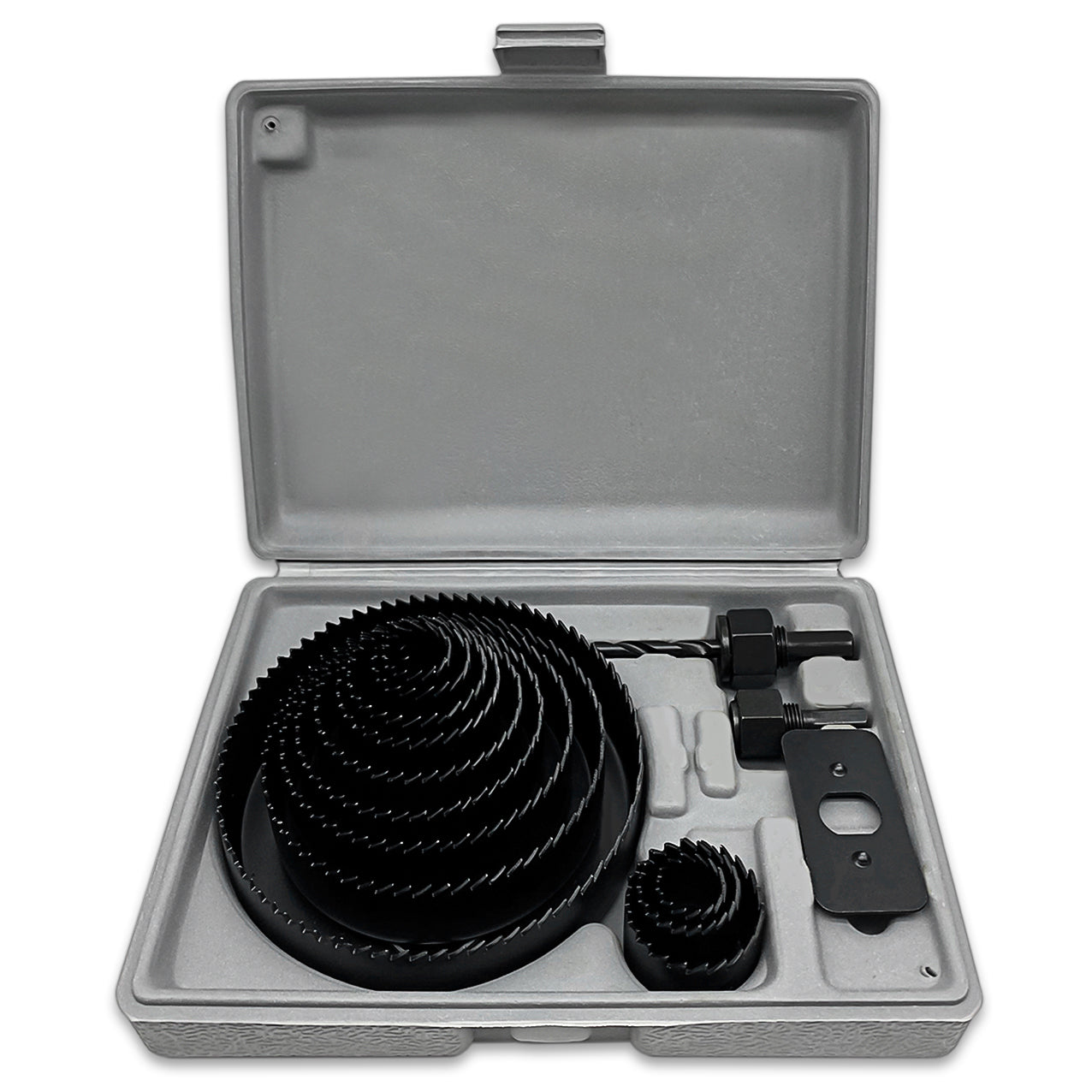 16Pcs Hole Saw Kit 19-127mm Circular Round Cutting Sawing Kit Set Wood Metal UK