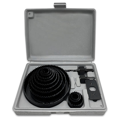 16Pcs Hole Saw Kit 19-127mm Circular Round Cutting Sawing Kit Set Wood Metal UK