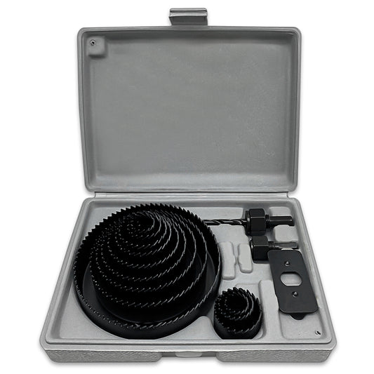 16Pcs Hole Saw Kit 19-127mm Circular Round Cutting Sawing Kit Set Wood Metal UK