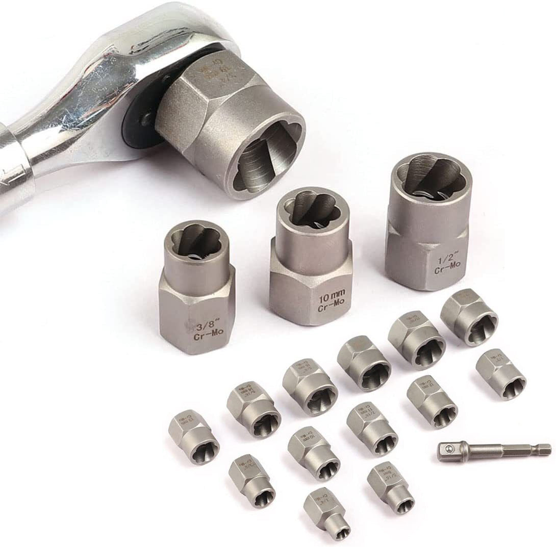 3/8" Locking Wheel Nut Remover Set