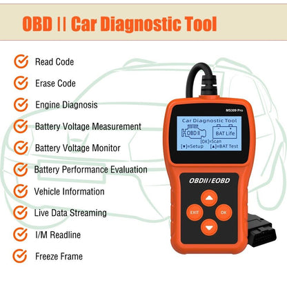 Automotive OBD2 Scanner OBD Code Reader Car Diagnostic Tool Check Engine Fault