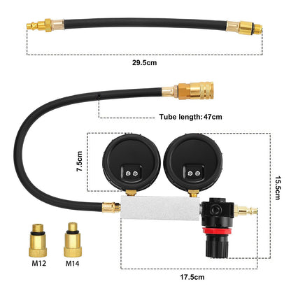Petrol Engine Cylinder Leak Down Tester Compression Leakage Detector