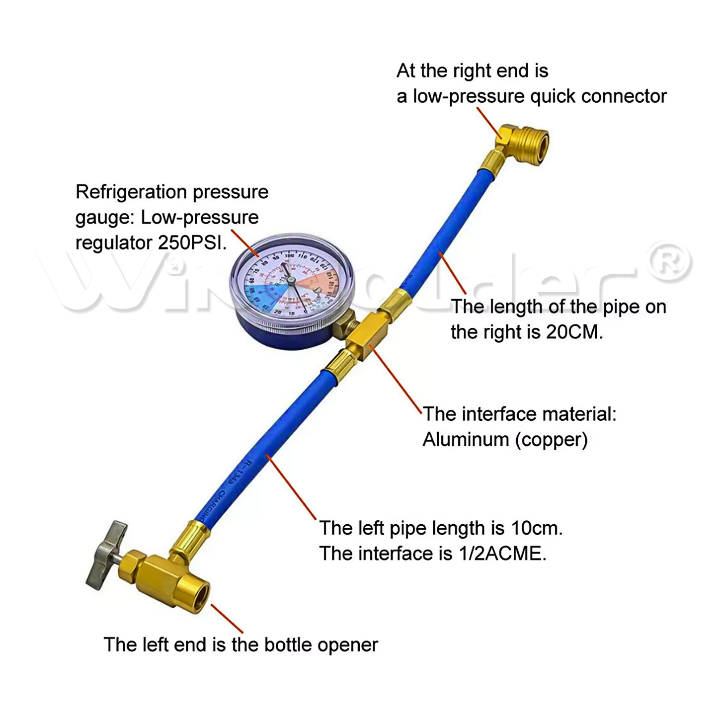Refrigerant Recharge Hose Adapter