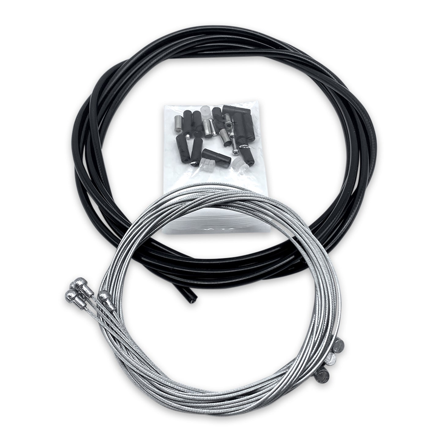 Bicycle Cable Set Break Cable Kit Brake+Gear Front Rear Inner Outer Bike Cables