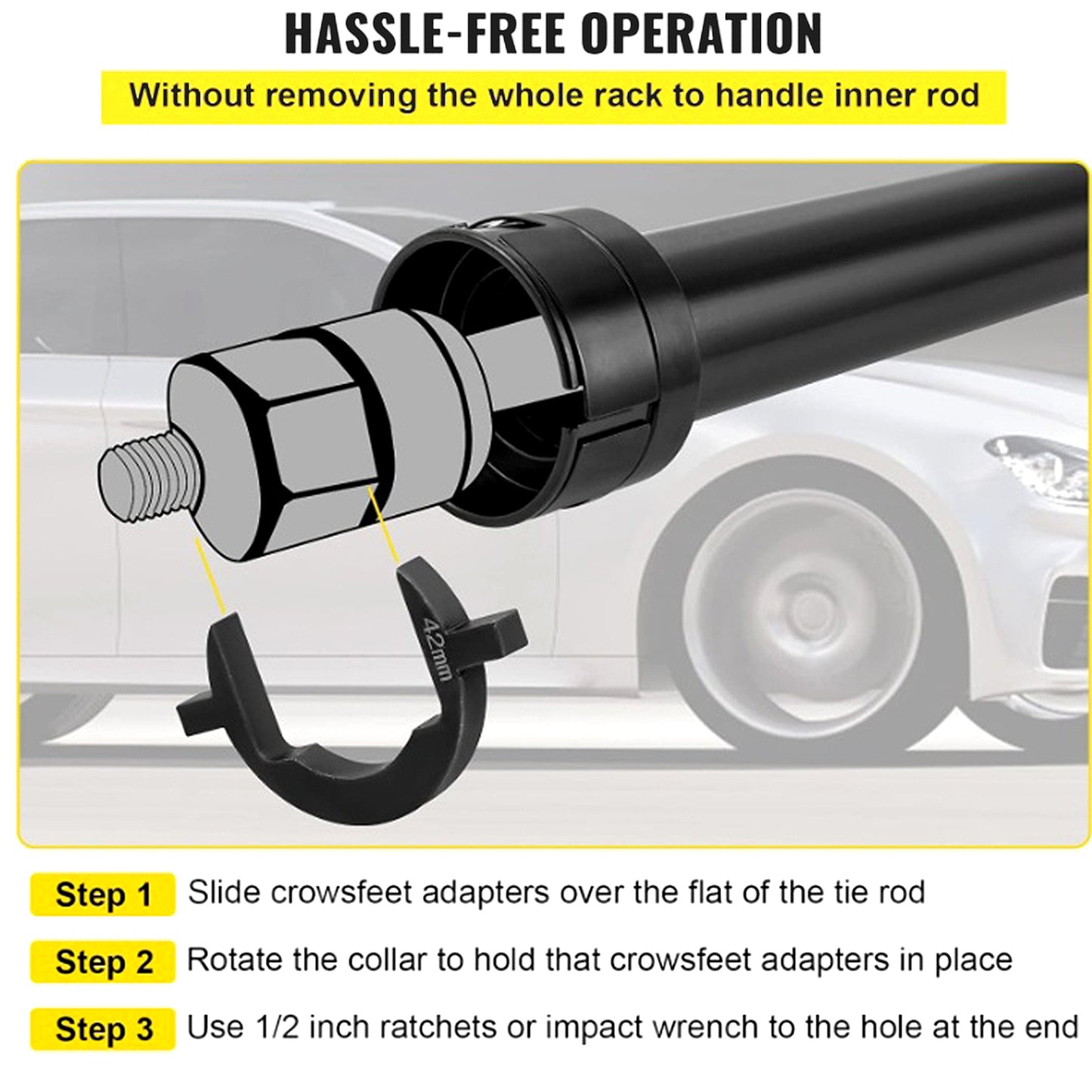 13 Pcs Inner Tie Rod Removal Tool Kit