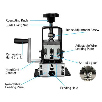 Manual Wire Stripping Machine Recycle Cable