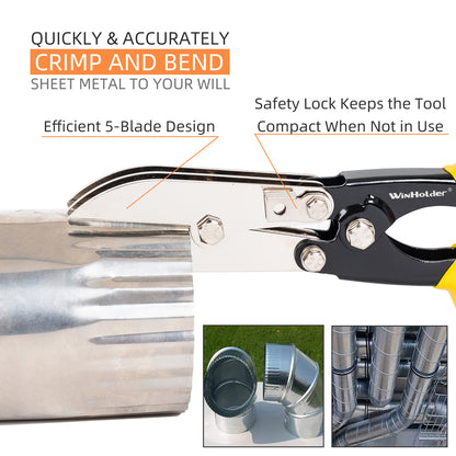 5 Blade Sheet Metal Crimper Tool