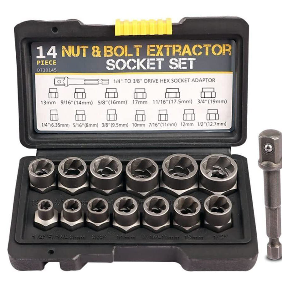 3/8" Locking Wheel Nut Remover Set