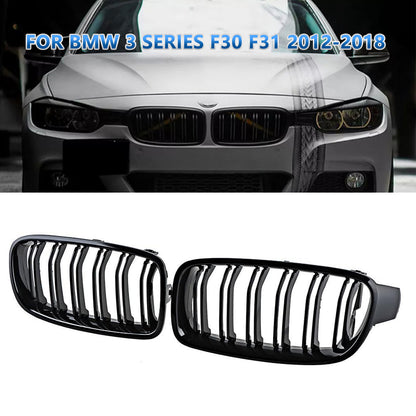FOR BMW F30 F31 3 SERIES 2012-18 KIDNEY TWIN GRILLS GRILLE