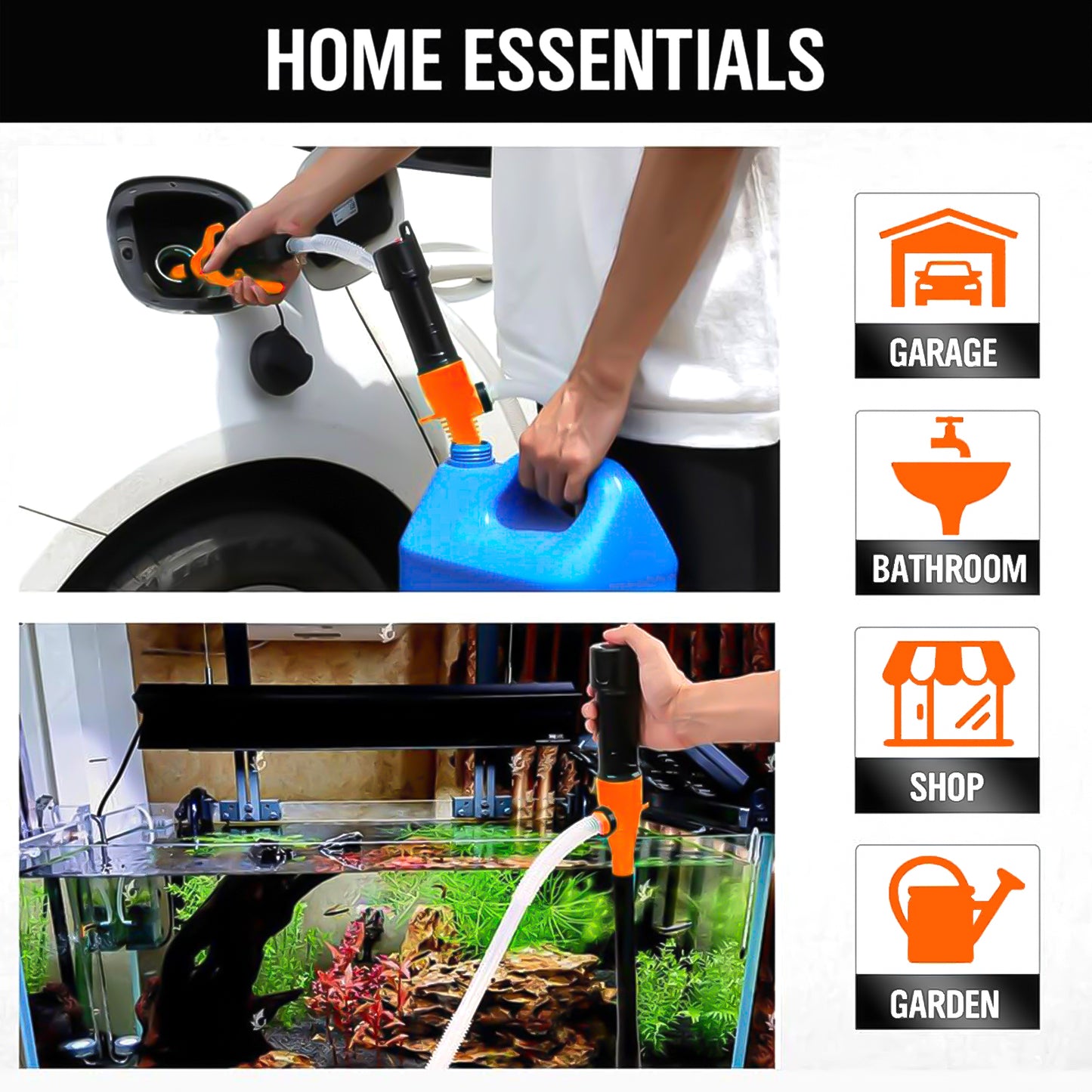 Battery Operated Electric Siphon Fuel Oil Water Petrol Liquid Transfer Pump