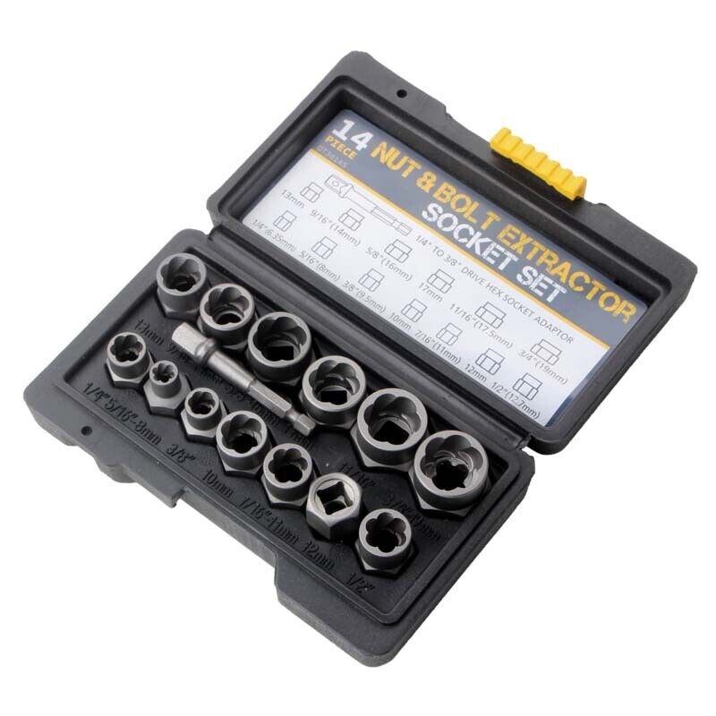 3/8" Locking Wheel Nut Remover Set
