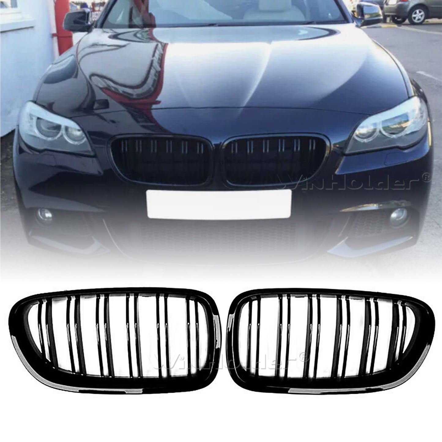 For 11-16 BMW F10 F11 5 Series Front Kidney Grille Grill
