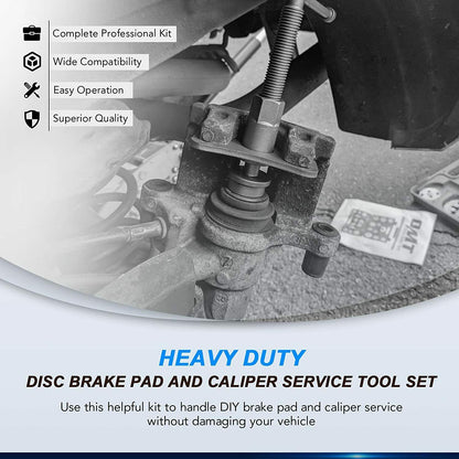 22pc Disc Brake Caliper Piston Rewind Tool Kit